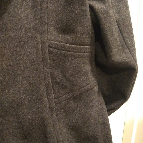 Anne Klein Hooded Wool Blend Coat size Large - Picture 6 of 7